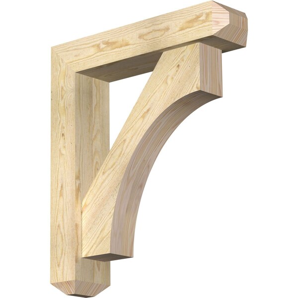 Ekena Millwork Westlake Craftsman Rough Sawn Bracket w/ Offset Brace, Douglas Fir, 6"W x 26"D x 30"H BKT0604X26X30WTL04RDF - main